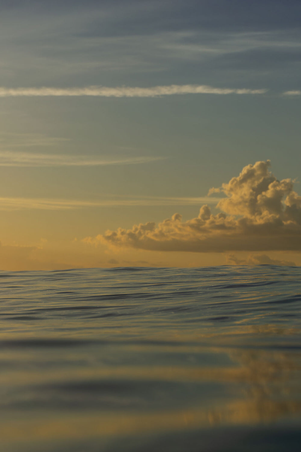 A photo of the Ocean at sunrise in Wrightsville Beach, North Carolina